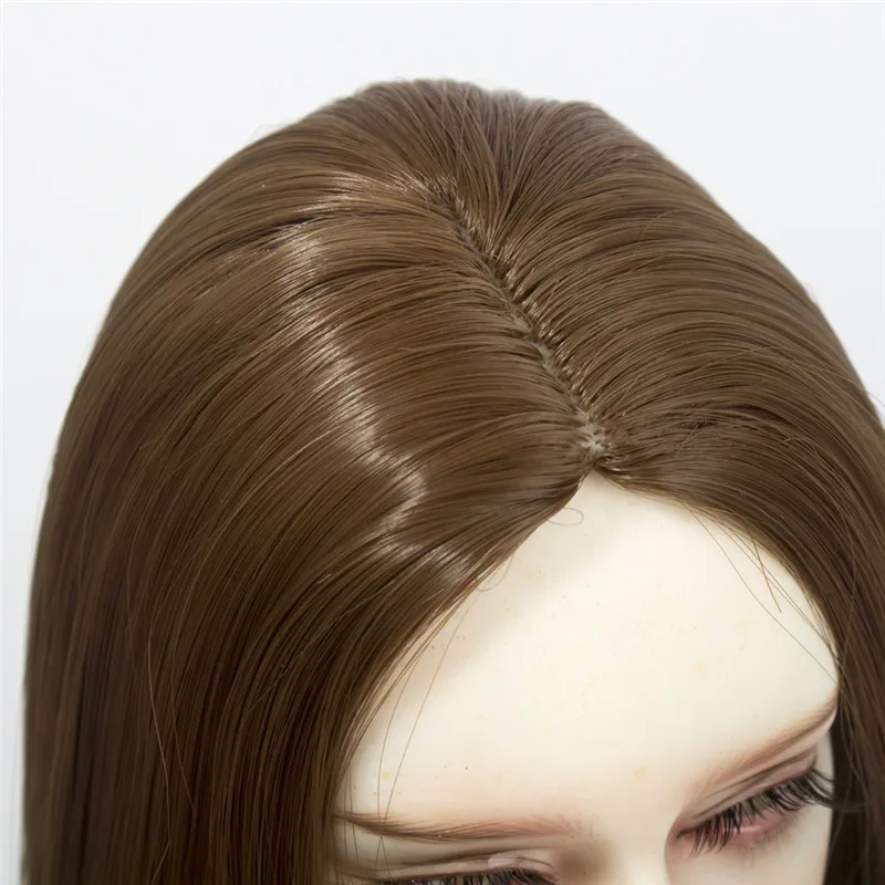 Парики для кукол BJD/SD, длинные прямые волосы, белый, хаки, серый, коричневый, черный цвет, волосы для 1/6, 1/4, 1/3, куклы, теплоизоляционное синтетическое волокно
