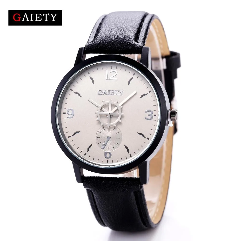 GAIETY Топ люксовый бренд женские часы для отдыха модные кожаные кварцевые наручные