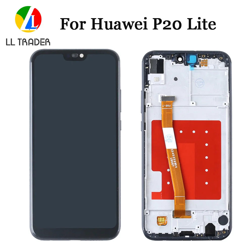 Для Huawei P20 Lite LCD сенсорный экран в сборе для Nova 3e ЖК дисплей запасная рамка ремонта