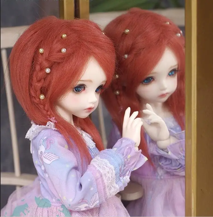 Новый 1/12 (12 см) 3 4 дюймовый 9 10 см 1/8 5 дюймов 14 BJD плюшевые тканевый парик Пике