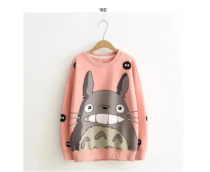 Totoro Топы Осень и зима для женщин Повседневная мода мультфильм Топ тройник 3D принт