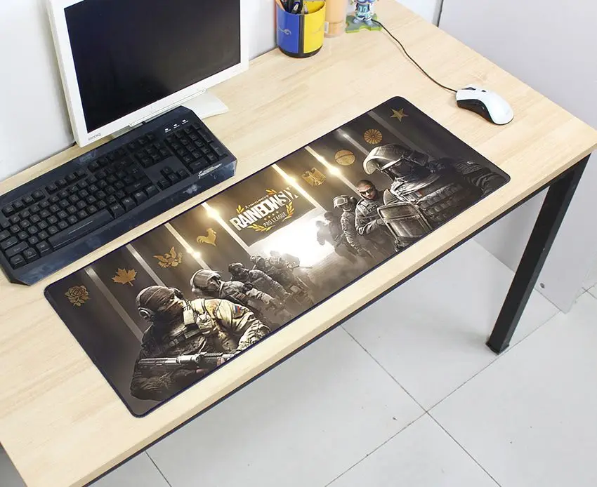 Rainbow Six Siege коврик для мыши 800x300x2 мм Коврик Для Мыши Компьютерный коврик для мыши Лидер продаж игровой коврик для мыши геймер для клавиатуры коврики для мыши