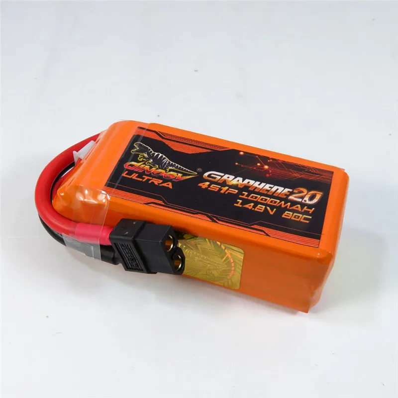Giant Power DINOGY ULTRA GRAPHENE 2.0 14.8V 1000mAh 80C 4S Rechargeable Lipo Battery XT60 Plug For RC FPV Racing | Игрушки и хобби