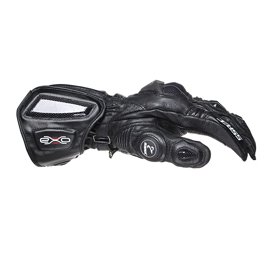 SSPEC Long Carbon Fiber Motorcycle Gloves Moto gp Racing Glove Men Cycling Leather Guantes Motorbike Luvas | Автомобили и
