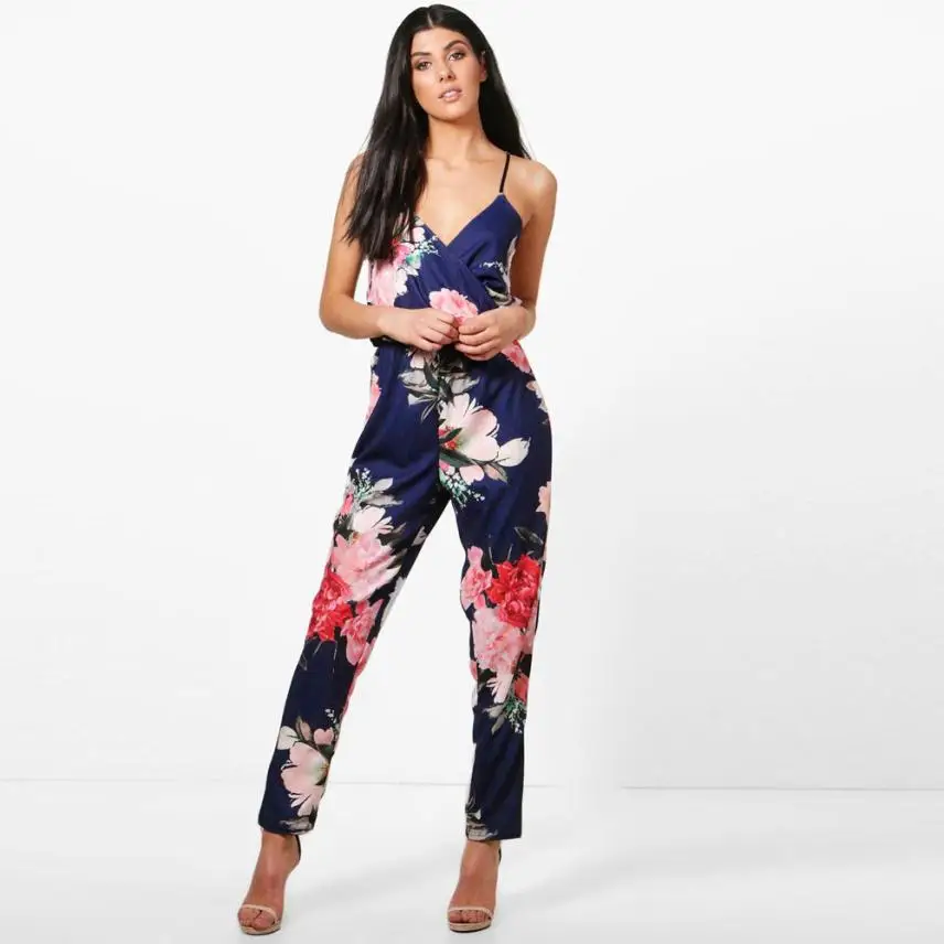 2017 Hot New Fashion Women Sexy Lace Crochet Bandage Bodycon Slip jumpsuit Z711 | Женская одежда