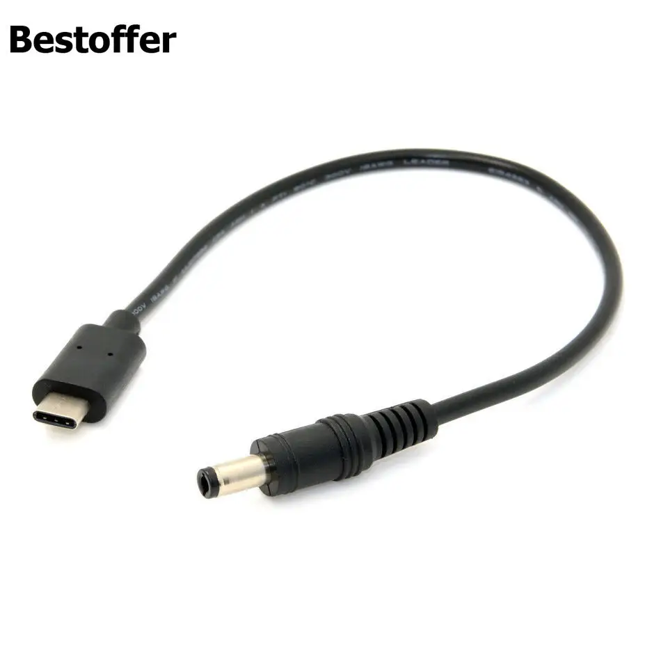 Удлинительный Кабель адаптер USB 3 1 Type C папа постоянный ток 5 х2 мм штекер зарядного