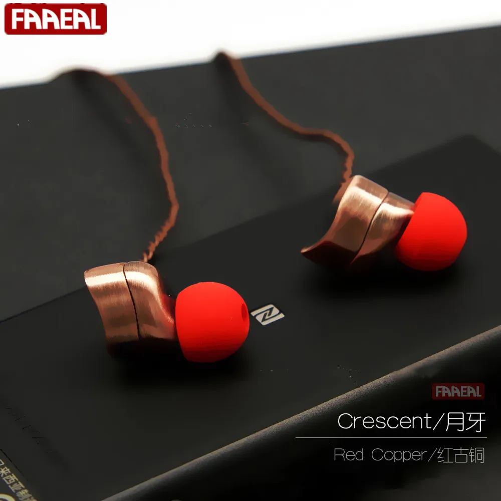 Новые металлические наушники FAAEAL Crescent вкладыши Hifi музыкальные спортивные для