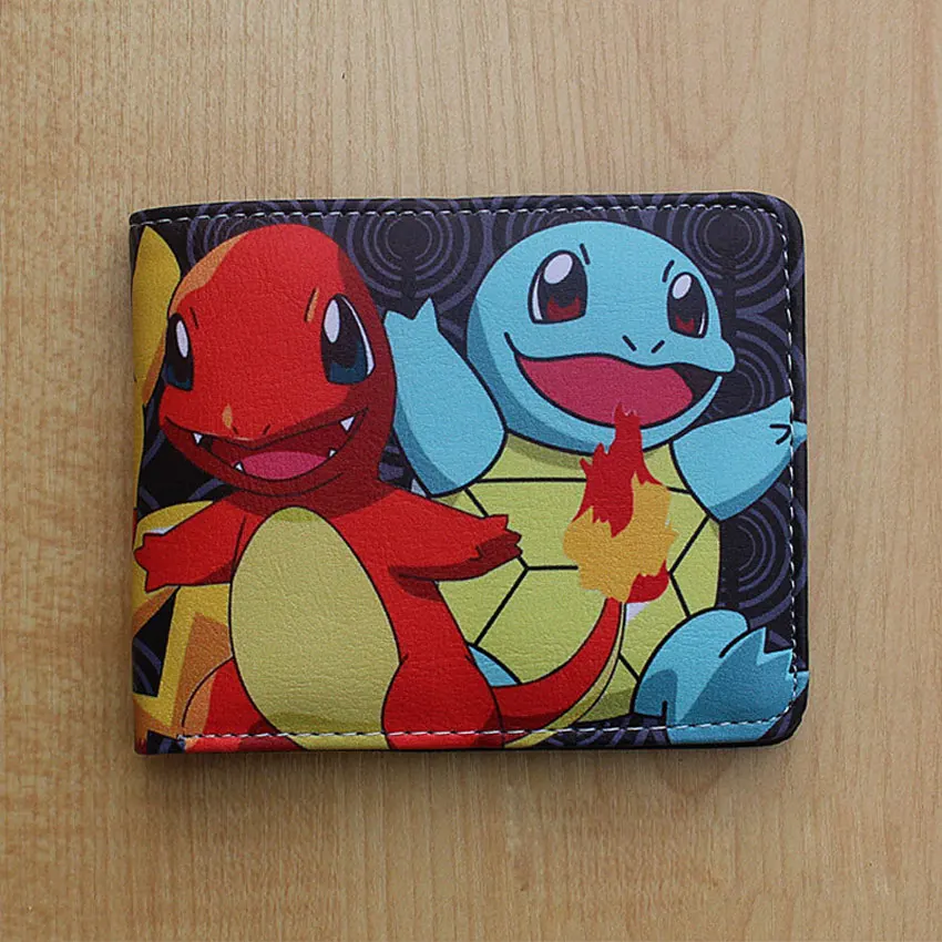 Pokemon3 Карманный монстр Покемон Женские Кошельки креативный подарок кошелек дети Kawaii Пикачу Poke Бал деньги Сумки Для мужчин Для женщин кожа короткие бумажник - Цвет: Pokemon3