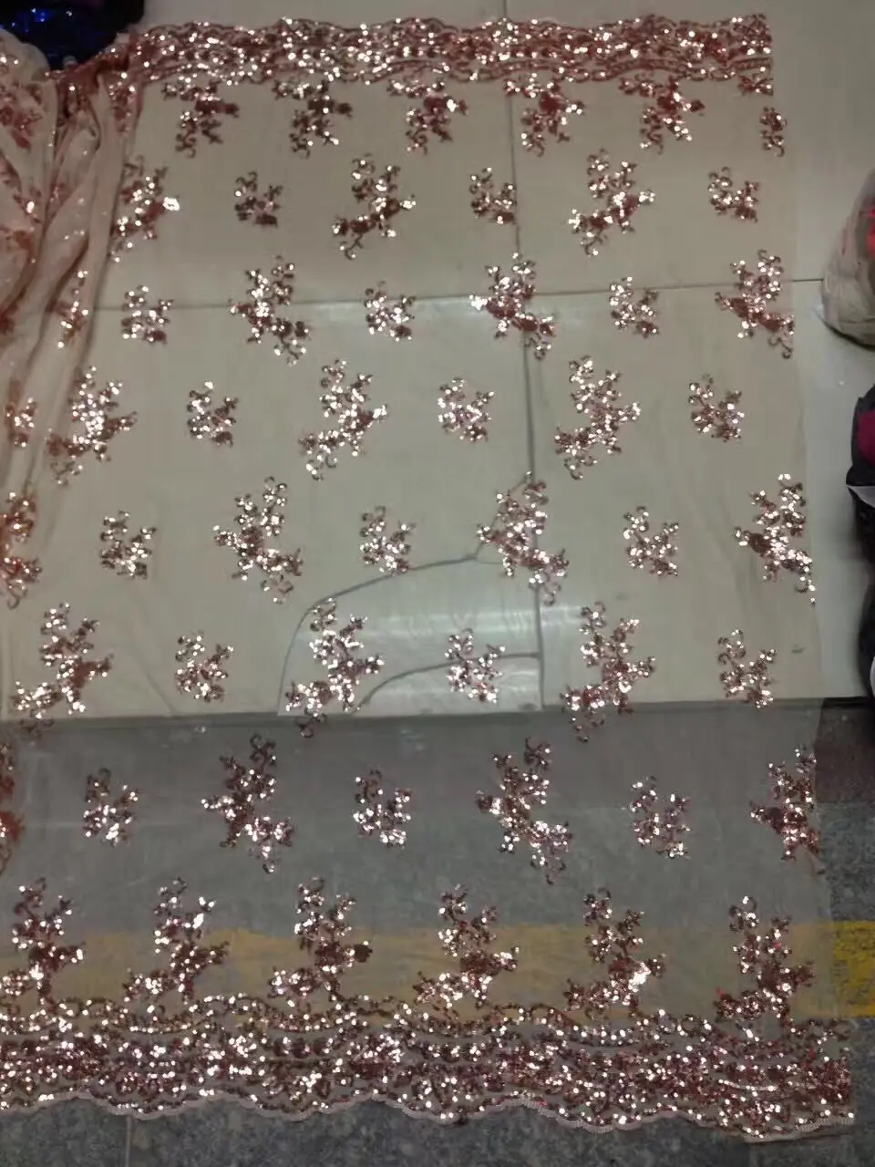 Нигерийское кружево ткань Новинка 2017 дизайн блестки шнур кружевной ткани модные