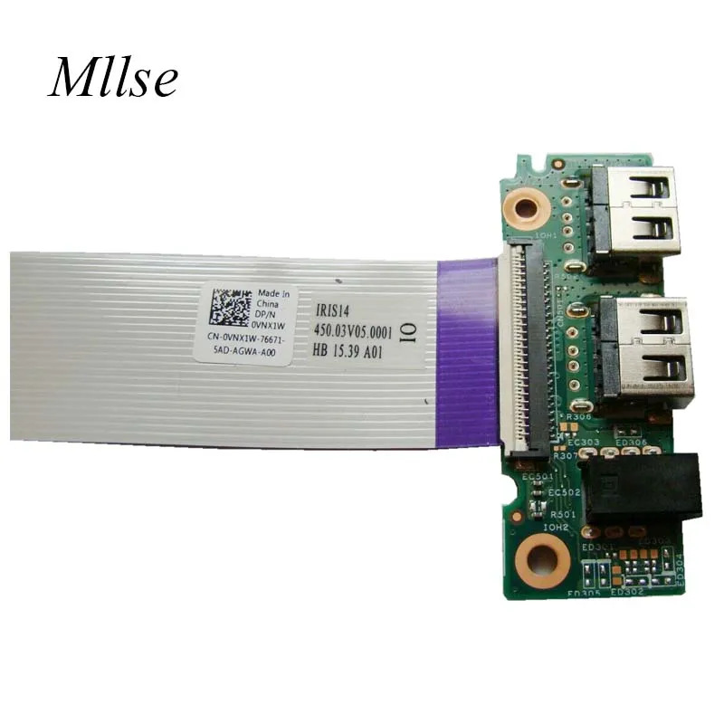 

Бесплатная доставка для DELL Inspiron 15 3551 3552 USB аудиоплата с кабелем CN-0VNX1W 0VNX1W 100% протестирована Быстрая доставка