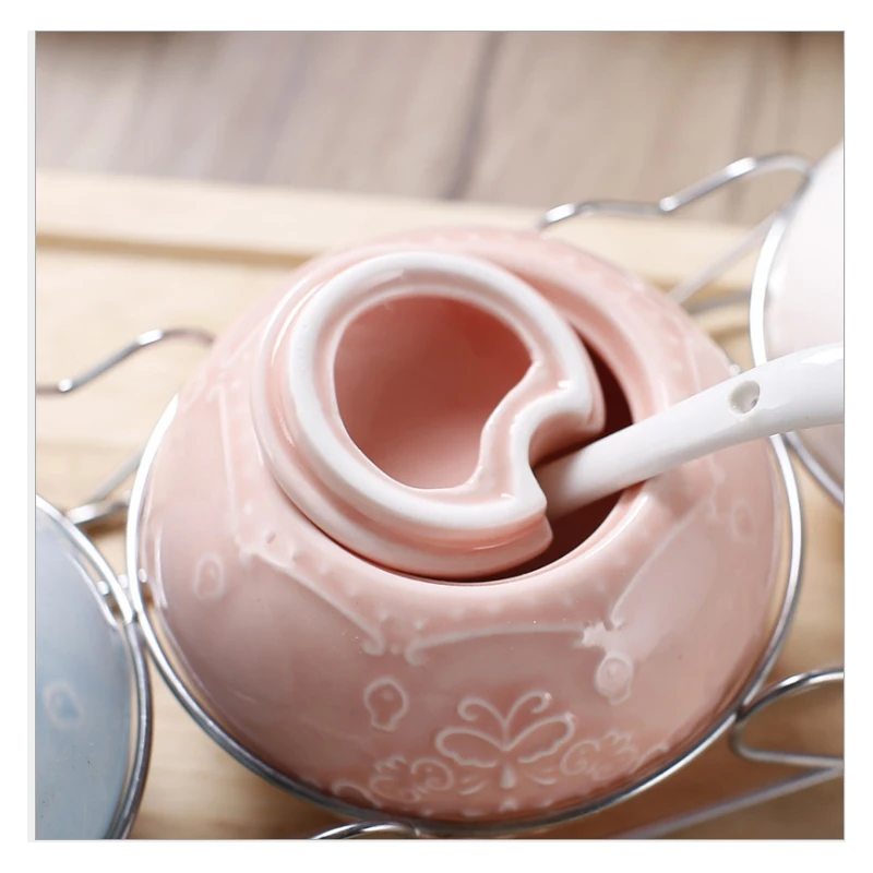 3 шт./компл. креативный тип европейская керамическая крышка банка для приправ