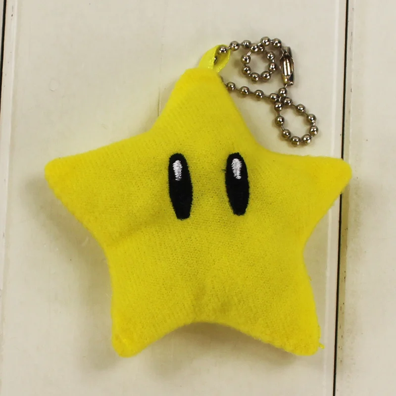 20 шт./компл. плюшевая игрушка в виде звезды желтая лума Звездный брелок Подвески