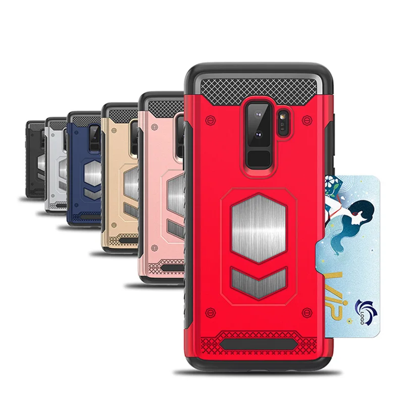 Противоударный чехол YHBBCASES с отделением для карт телефона Samsung Note 9 8 Чехлы