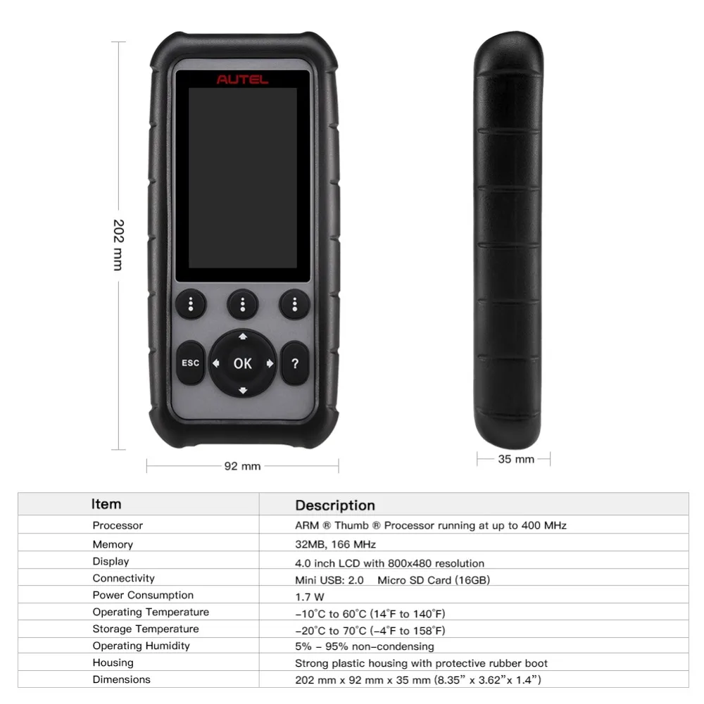 Автомобильный сканер Autel MaxiDiag MD806/MD806 Pro автомобильный диагностический инструмент