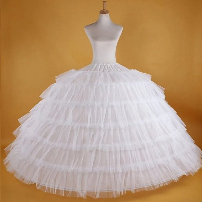 Большие белые нижние юбки супер Пышное Бальное Платье комбинация Нижняя юбка для