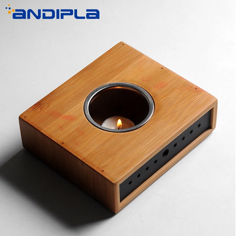 Новинка теплая чайная плита Натуральный Бамбуковый держатель - Цена: 2 671,88 руб.