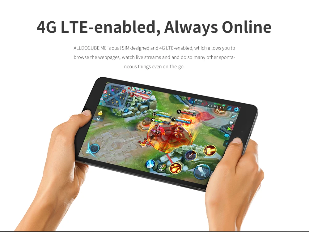 ALLDOCUBE M8 4G телефонный звонок планшетный ПК 8 дюймов 4G LTE MTK X27 6797X1920*1200 FHD ips 3 GB Оперативная память 32 ГБ Встроенная память Android 8,0 gps Dual SIM BT