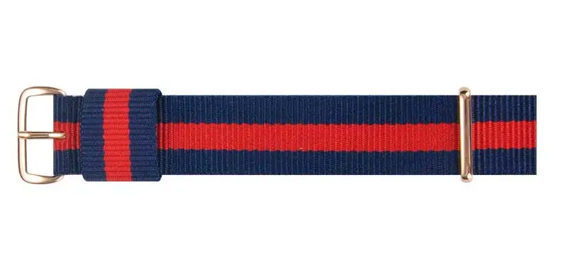 No.8 silver clasp Натовский нейлоновый ремешок для часов с серебряной пряжкой 14 18 19 20 мм роскошный ремешок для браслета ремешок для часов для dw Высококачественная Пряжка розовое золото - Цвет ремешка: No.8 silver clasp