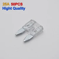 new 25a auto car truck boats 50pcsset small type fuse blade free shipping