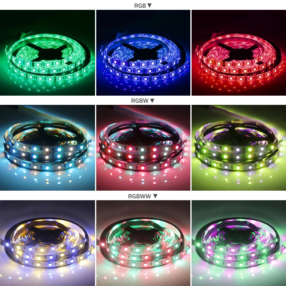 [DBF] Светодиодная лента 5050 RGB/RGBW/RGBWW IP65 Водонепроницаемый DC12V гибкий светодиодный светильник красный/зеленый/синий/холодный белый/теплый белый 60 светодиодный/м 5 м/лот