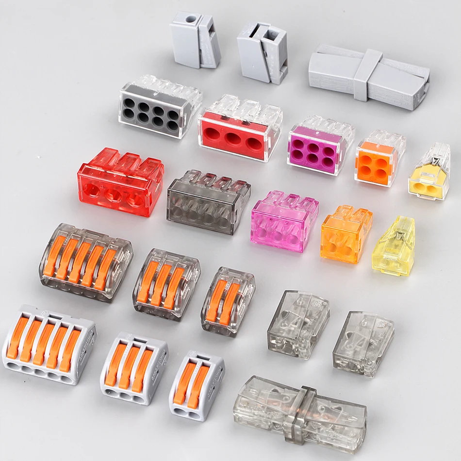 

(10pcs/lot) 5P Universal Compact Wire Connector Conductor Terminal Block 222-415 PCT-215 type