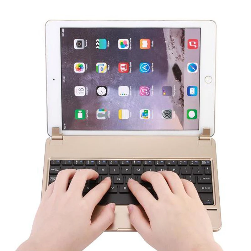 3 цвета Беспроводной Bluetooth 0 клавиатура ABS для iPad Air 2 кронштейн Стиль Pro 9