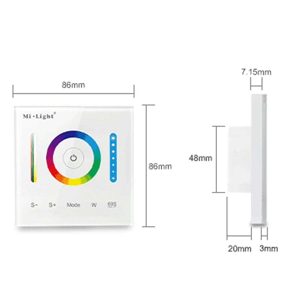 Mi light Настенный сенсорный панель Полноцветный CW/WW RGB CCT пульт дистанционного