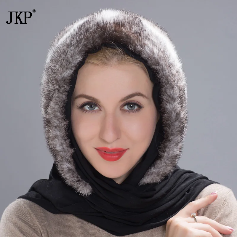 Новая продукция Jkp 2020 милая норковая шапка теплая зимняя из натуральной норки 3