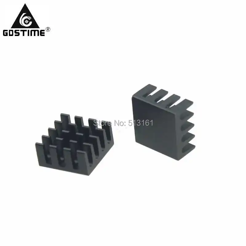100 шт./лот радиатор 14x14x7 мм чипсет ОЗУ алюминиевый охладитель|heat sink|radiator coolerram heatsink