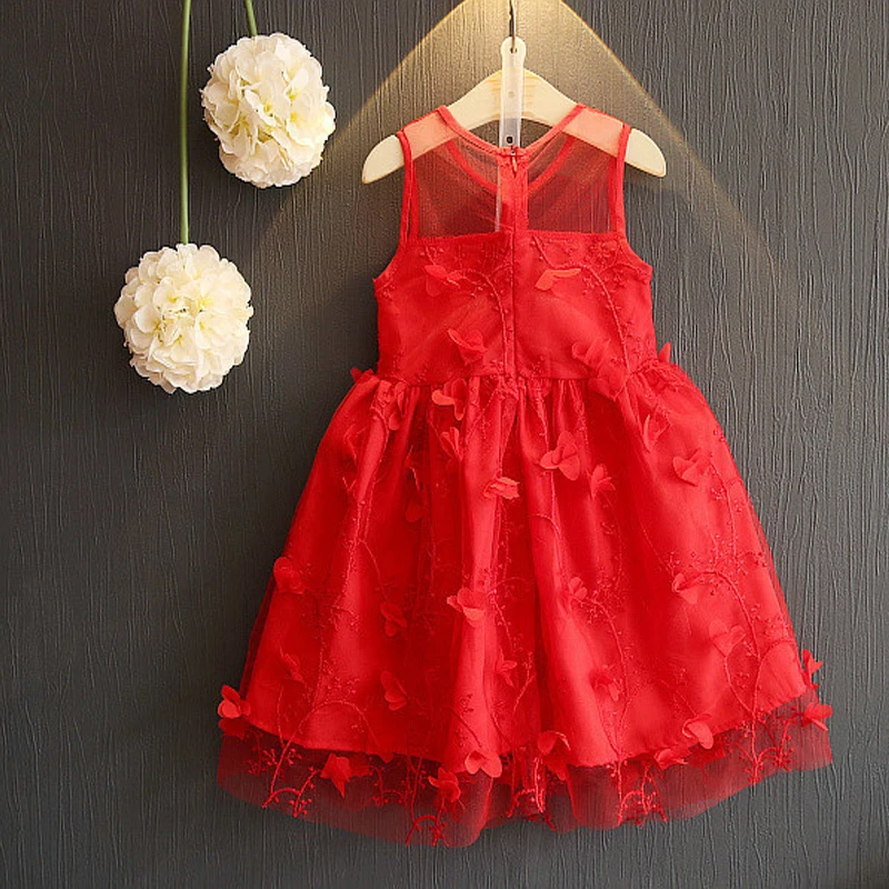 Flower girls dresses sexy transparent shoulder o-neck embroidery sleeveless petal frock summer children girl dress 2018 | Детская одежда