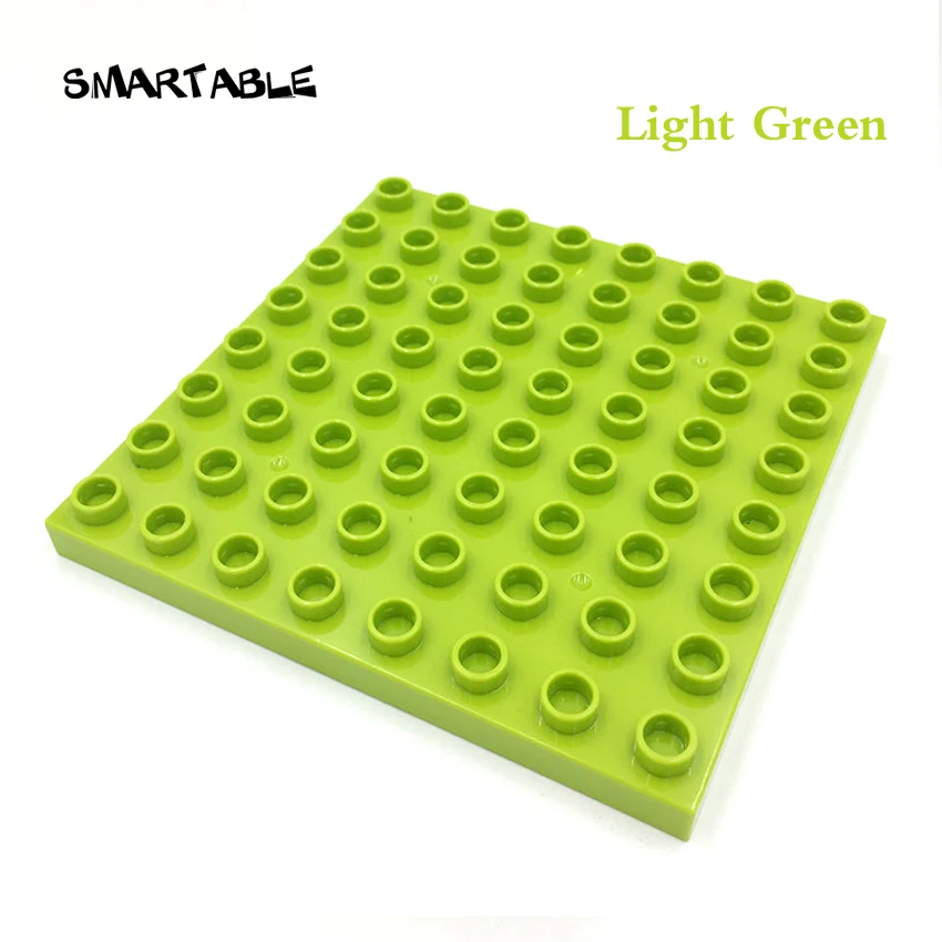 Smartable New Big Plate 8x8 Building Blocks Parts Compatible Major Brands Creative Toys For Children Of Low Age Gift 6pcs/Set | Игрушки и