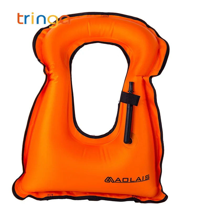 Легкий плавающий надувной спасательный жилет для плавания с пряжками безопасный