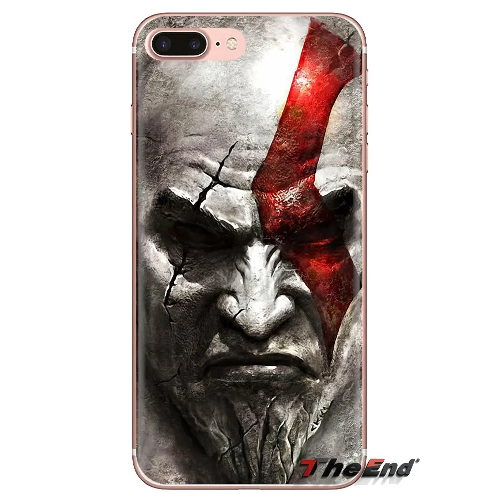 God of War Kratos III Transparent TPU Case Cover For Sony Xperia Z Z1 Z2 Z3 Z5 compact M2 M4 M5 C4 E3 T3 XA Huawei Mate 7 8 Y3II |