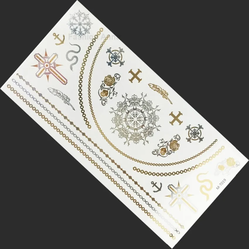 Одна штука тело краска макияж золото татуировка вспышка тату временная металлическая татуировка бронзатор макияж для лица.