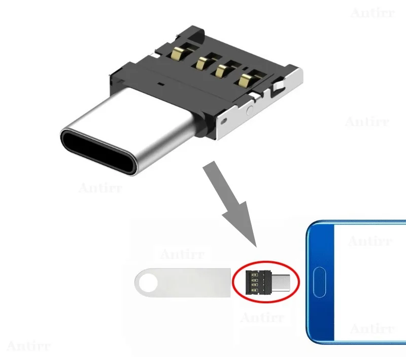 1 шт. тип-c USB-C разъем типа C USB 3,1 Мужской к USB Женский OTG адаптер конвертер для планшет телефон Android флэш-накопитель U диск