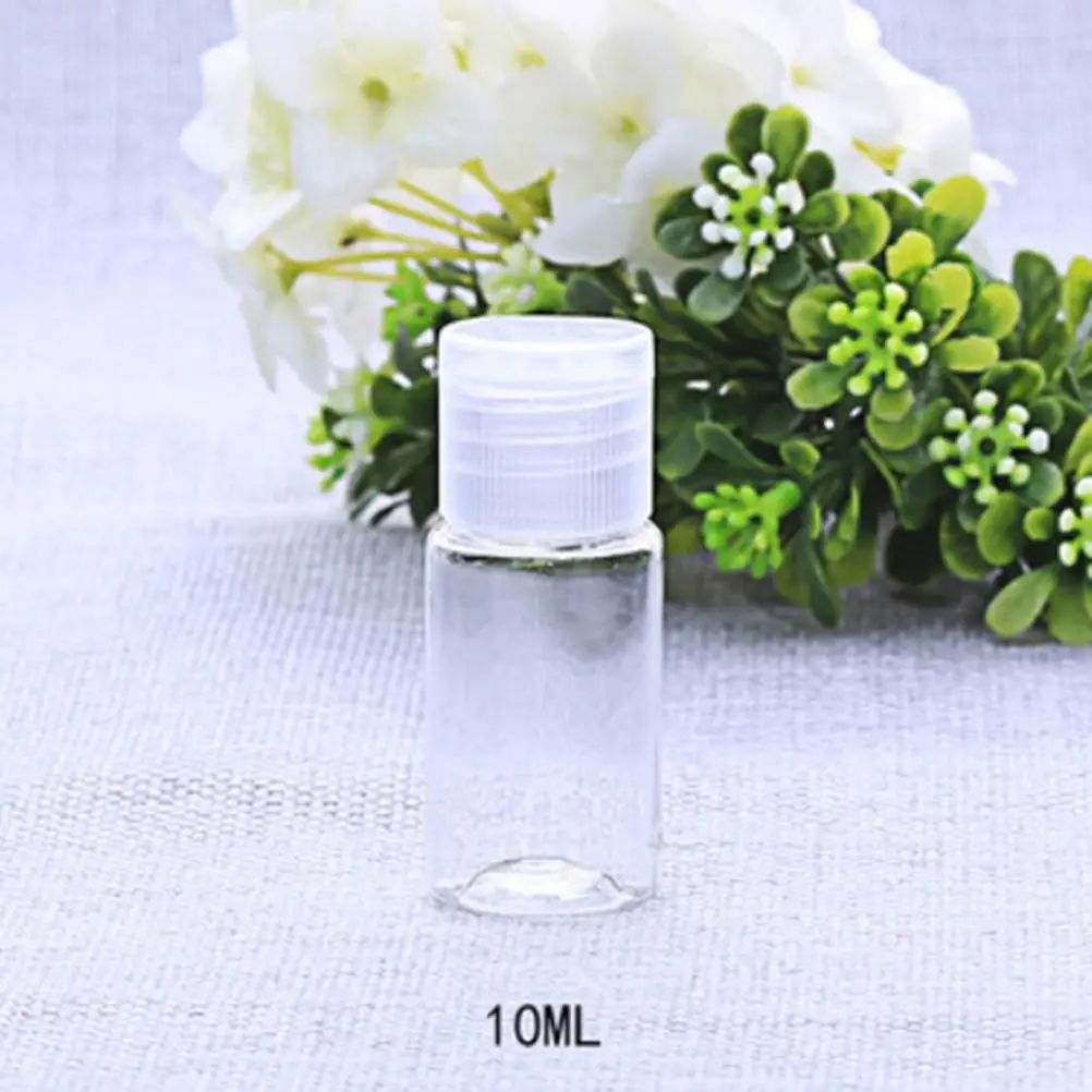 10 шт пластиковая мини Косметическая пустая бутылка с откидной крышкой эфирное