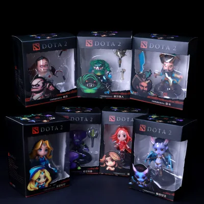 7 шт. игра Dota 2 SLARK крошечные Doom в штучной упаковке ПВХ Фигурки Коллекция dota2 игрушки руки сделать игрушки подарок для мамы - Цвет: with box