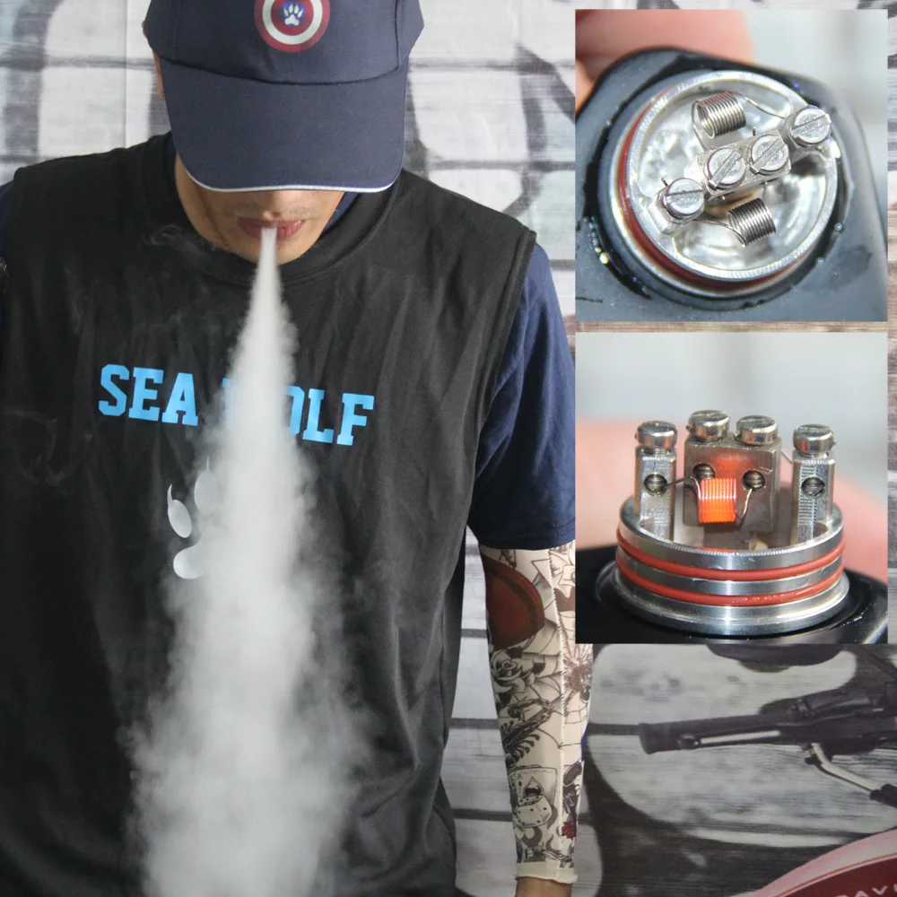 Электронная сигарета SEA WOLF RDA RBA RTA проволочная катушка NI80 готовые катушки 24 26 28AWG A1