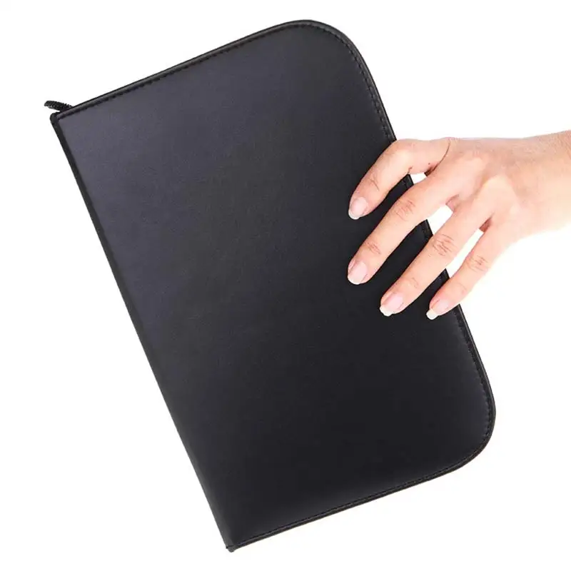 Портативный 29 карманов кисти для макияжа сумка из искусственной кожи на молнии