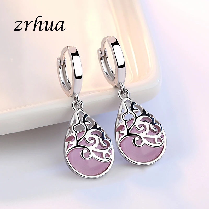 ZRHUA 2018 тренд капли воды серьги для женщин ювелирные изделия Brinco проложили