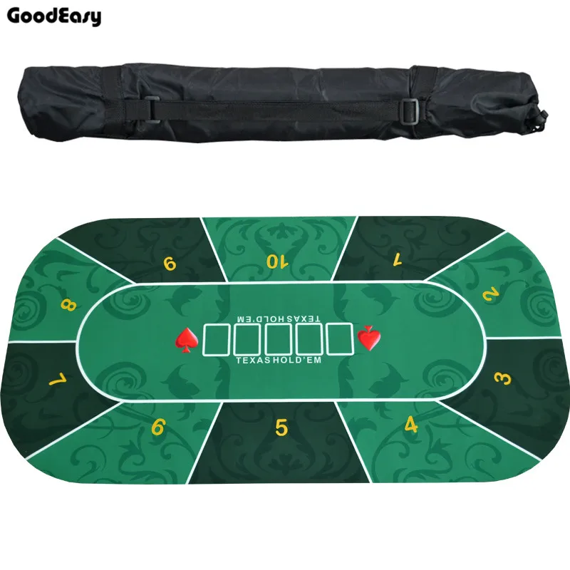 1 2 м зеленый Техасский Холдем покерная замшевая резиновая настольная скатерть