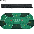 1,2 м зеленый Техасский Холдем покерная замшевая резиновая настольная скатерть цифровая печать для казино настольная игра Аксессуары для покера