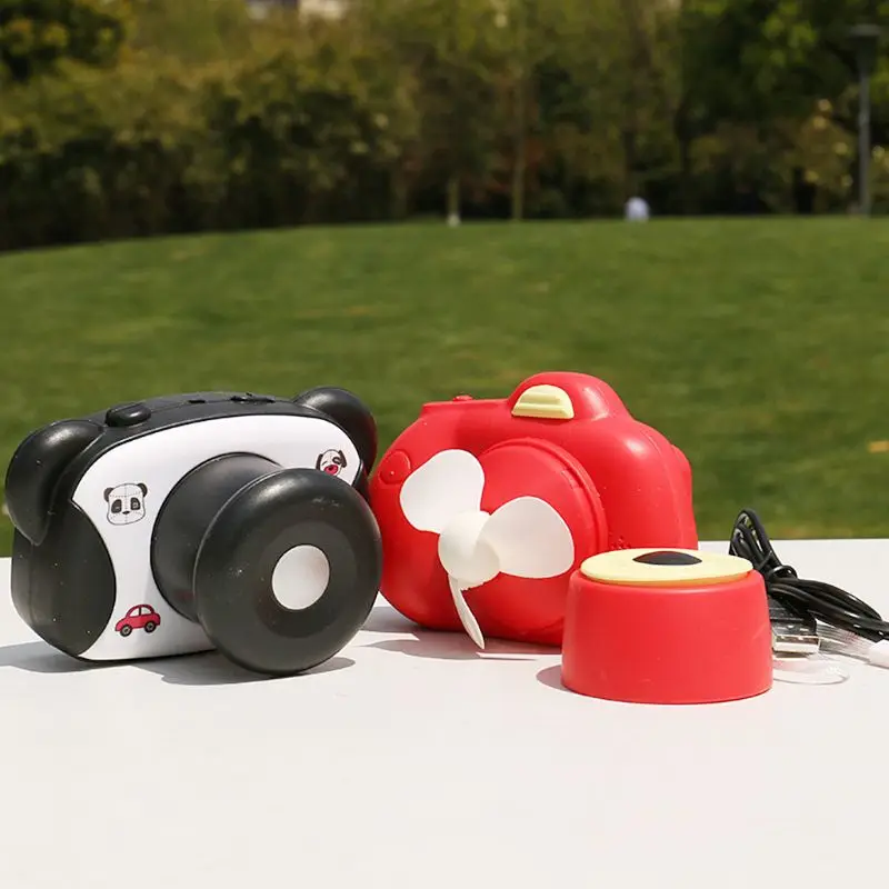 USB Охлаждающий настольный вентилятор в форме мультяшной камеры портативный мини