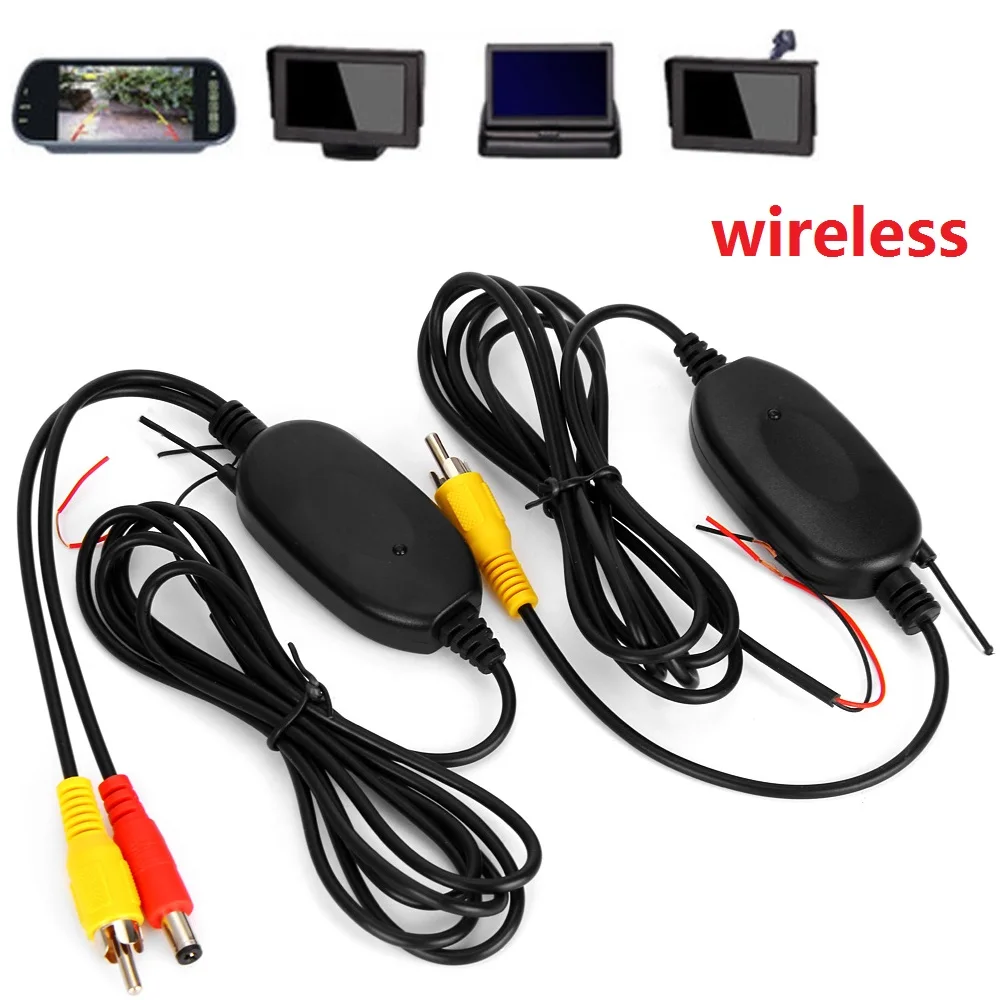 Zeepin 2.4G Wireless RCA Video Transmitter Receiver Kit for Car DVD Monitor Rear View Camera Reverse Backup 50m Working Range | Автомобили