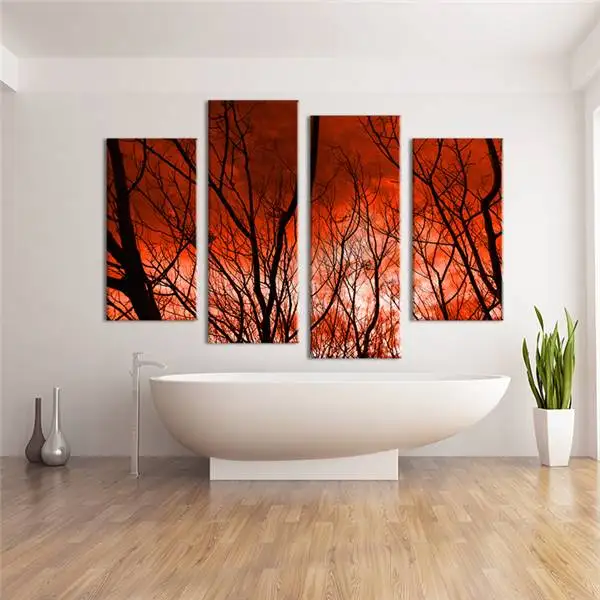 4 шт. Картина на холсте с изображением неба Hd для домашнего декора|print on canvas|painting