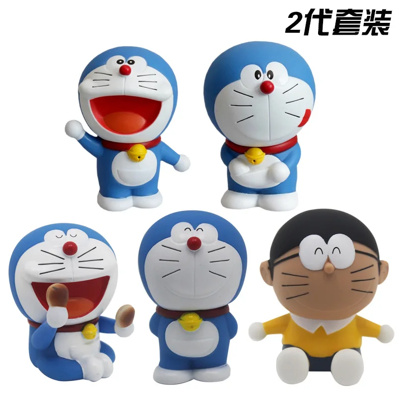 Doraemon Jingle Кот фигурка милое выражение улыбка робот кошка автомобиль декоративные