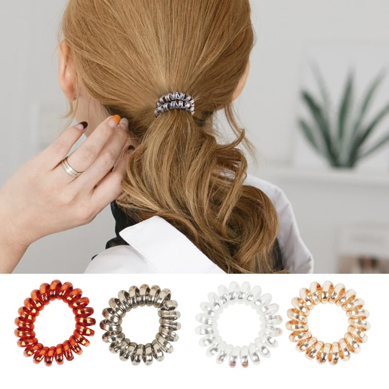 Резиновый телефонный провод волосы 4 шт.|Шпильки и заколки для волос| |