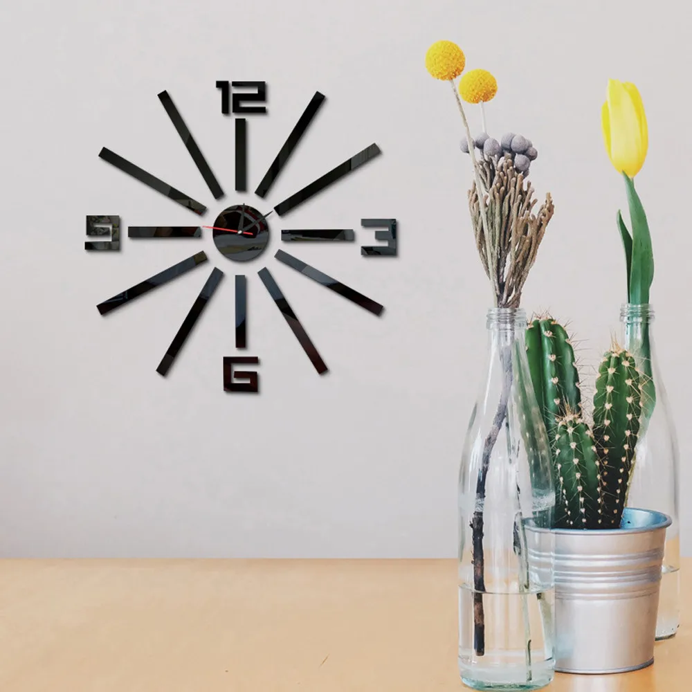 Наклейки на стену 2019 модные зеркальные настенные стикеры с большим количеством