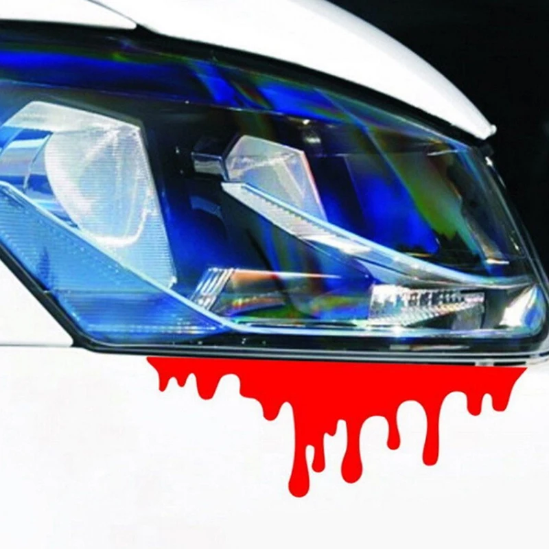 Новые светоотражающие красные автомобильные наклейки в виде крови светильник