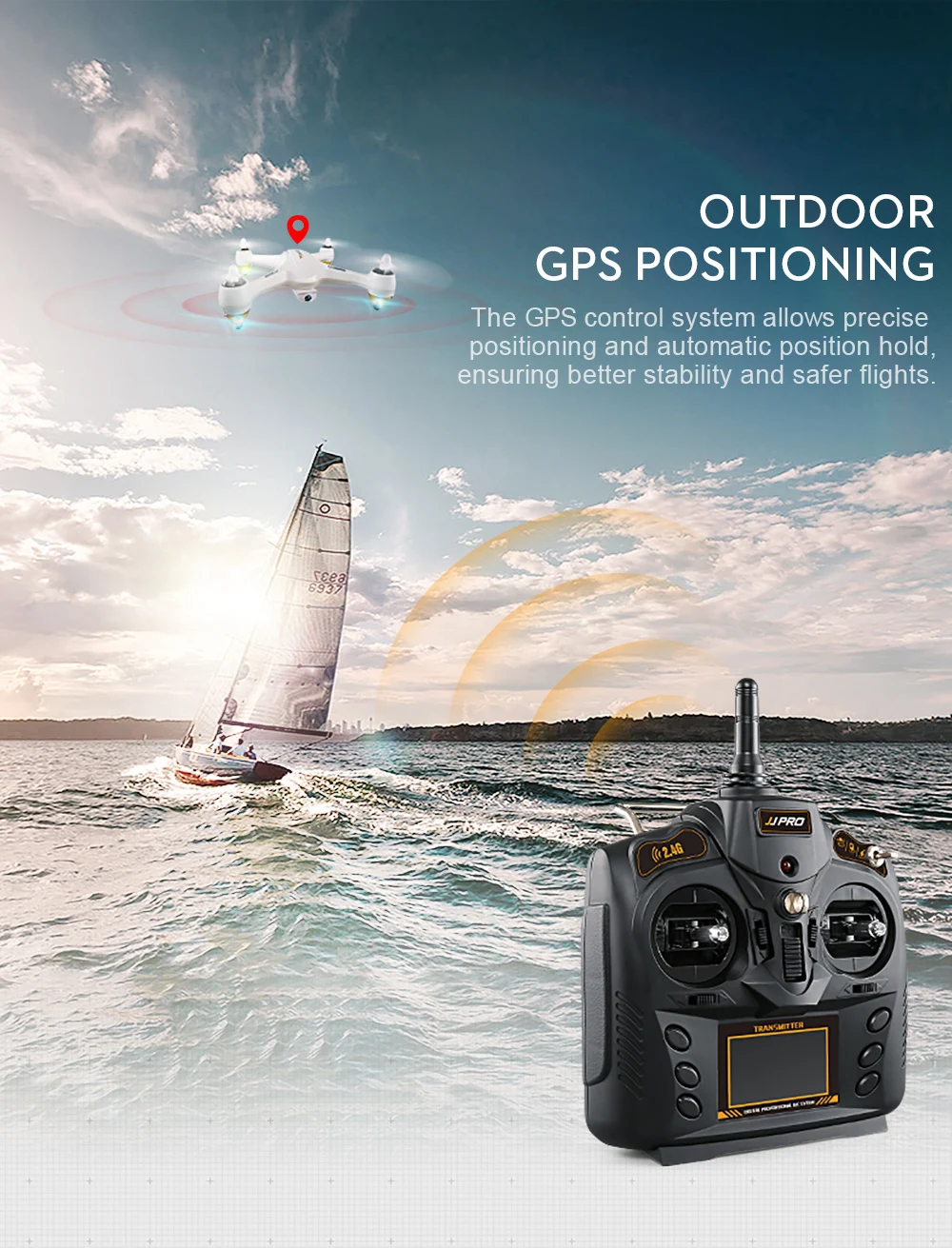 Профессиональный Квадрокоптер с дистанционным управлением WIFI FPV X3 бесщеточный